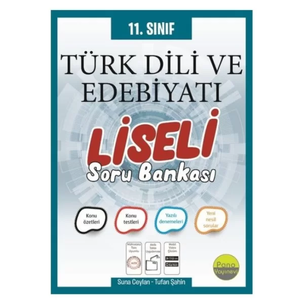 11. Sınıf Türk Dili ve Edebiyatı Liseli Soru Bankası Pano Yayınları