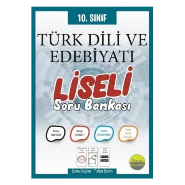 10. Sınıf Türk Dili ve Edebiyatı Liseli Soru Bankası Pano Yayınları