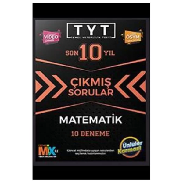 TYT Matematik Çıkmış Sorular Tıpkı Basım 10 Deneme Ünlüler Yayınları