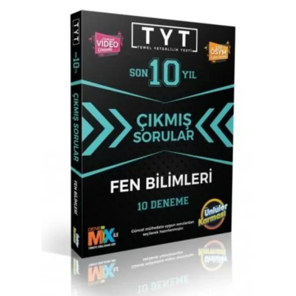 TYT Fen Bilimleri Karması Tıpkı Basım 10 Deneme Ünlüler Karması