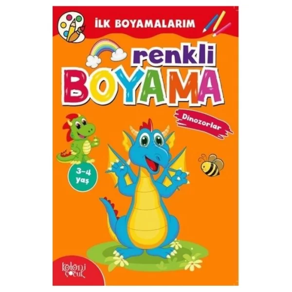 BOYAMA ZAMANI RENKLİ BOYAMA KİTABI DİNAZORLAR