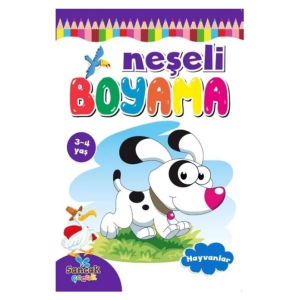 BOYAMA ZAMANI NEŞELİ BOYAMA KİTABI HAYVANLAR