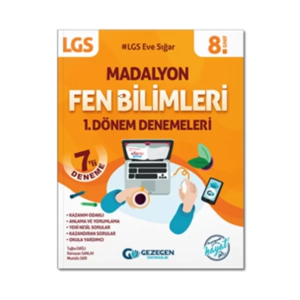 8.Sınıf Madalyon Fen Bilimleri 1.Dönem Denemeleri Gezegen Yayıncılık