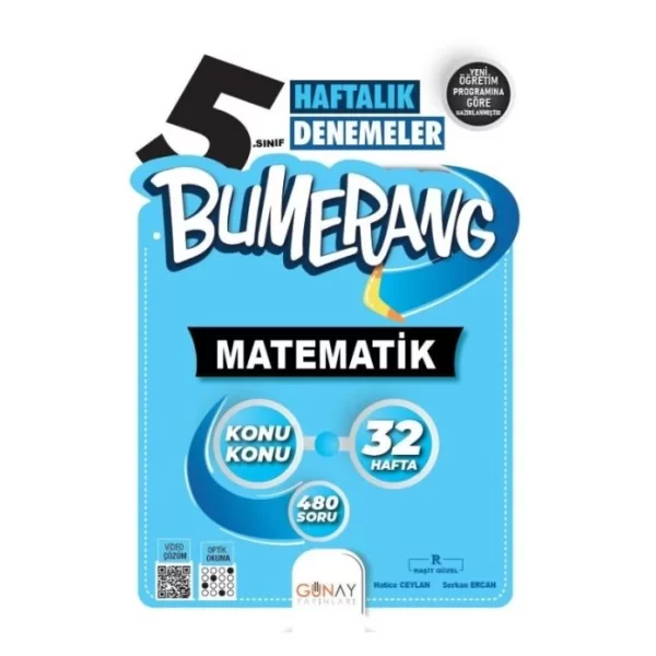 Günay Yayınları 5. Sınıf Bumerang 32 Haftalık Matematik Denemeleri