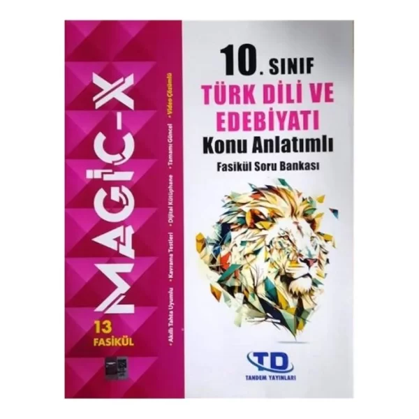 Tandem Yayınları 10.Sınıf Türk Dili Ve Edebiyatı Konu Anlatımlı Fasikül Soru Bankası