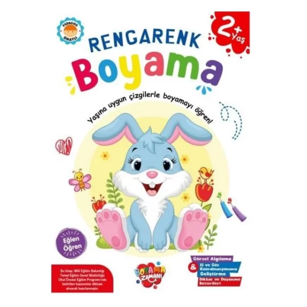 BOYAMA ZAMANI RENGARENK BOYAMA KİTABI 2+