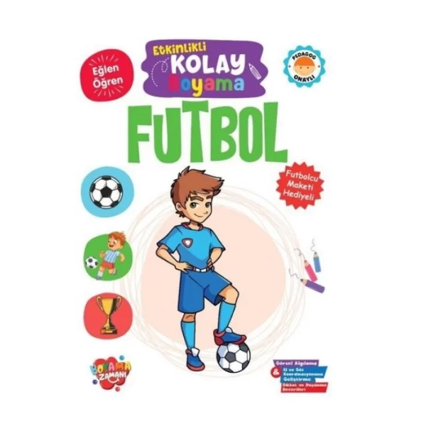 BOYAMA ZAMANI ETKİNLİKLİ KOLAY BOYAMA FUTBOL