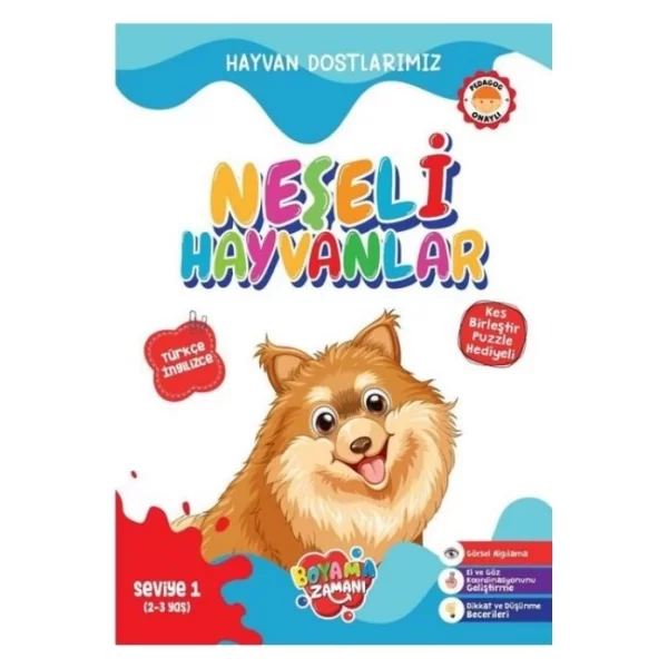 BOYAMA ZAMANI HAYVAN DOSTLARIMIZ NEŞELİ HAYVANLAR SEVİYE 1