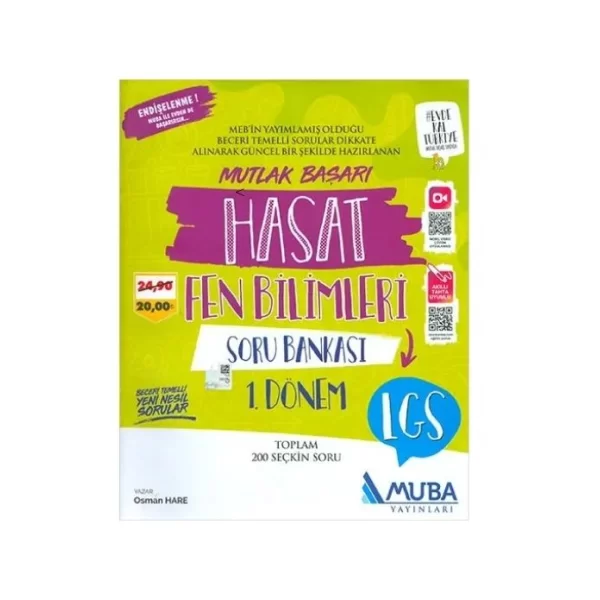 LGS 1. Dönem Fen Bilimleri Hasat Soru Bankası Muba Yayınları