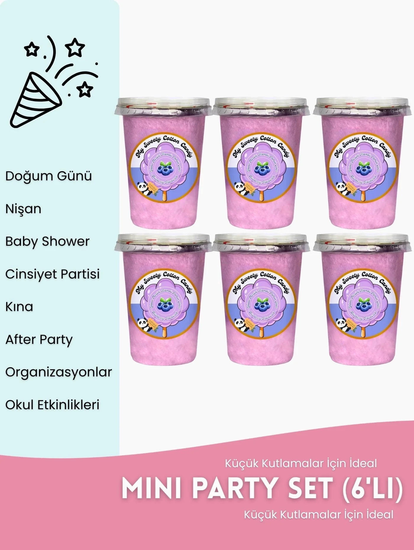YABAN MERSİNİ AROMALI 6LI GURME PAMUK ŞEKERLER