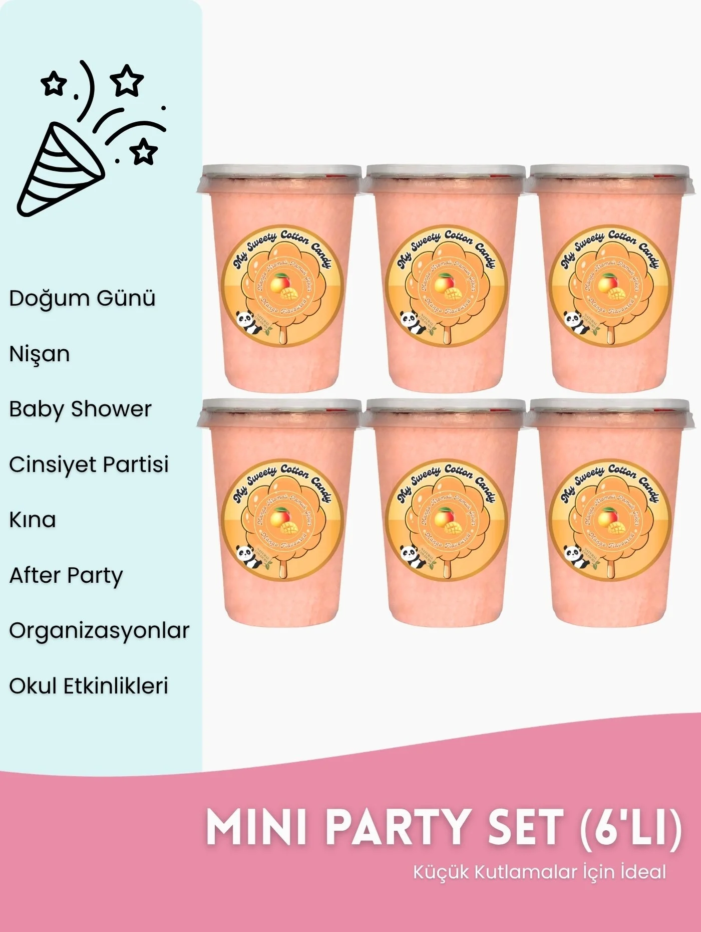 MANGO AROMALI 6LI GURME PAMUK ŞEKERLER