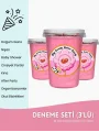 ÇİLEK AROMALI 3LÜ GURME PAMUK ŞEKERLER