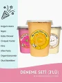 KARPUZ, PORTAKAL, VANİLYA AROMALI 3LÜ GURME PAMUK ŞEKERLER