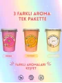 KARPUZ, PORTAKAL, VANİLYA AROMALI 3LÜ GURME PAMUK ŞEKERLER