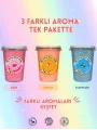 ÇİLEK, MANGO, TUTTİ FRUTTİ AROMALI 3LÜ GURME PAMUK ŞEKERLER