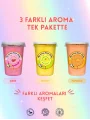 ÇİLEK, LİMON, PORTAKAL AROMALI 3LÜ GURME PAMUK ŞEKERLER