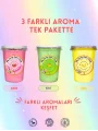 ÇİLEK, KİVİ, MUZ AROMALI 3LÜ GURME PAMUK ŞEKERLER