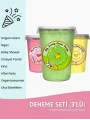 ÇİLEK, KİVİ, MUZ AROMALI 3LÜ GURME PAMUK ŞEKERLER