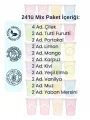 Karışık Aromalı Gurme Pamuk Şeker 24’lü Organizasyon Seti (Mix Paket)