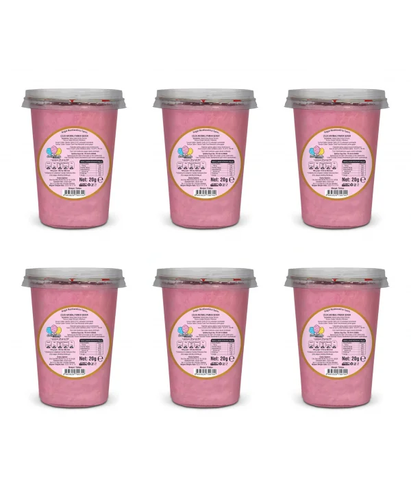 ÇİLEK AROMALI 6LI GURME PAMUK ŞEKERLER