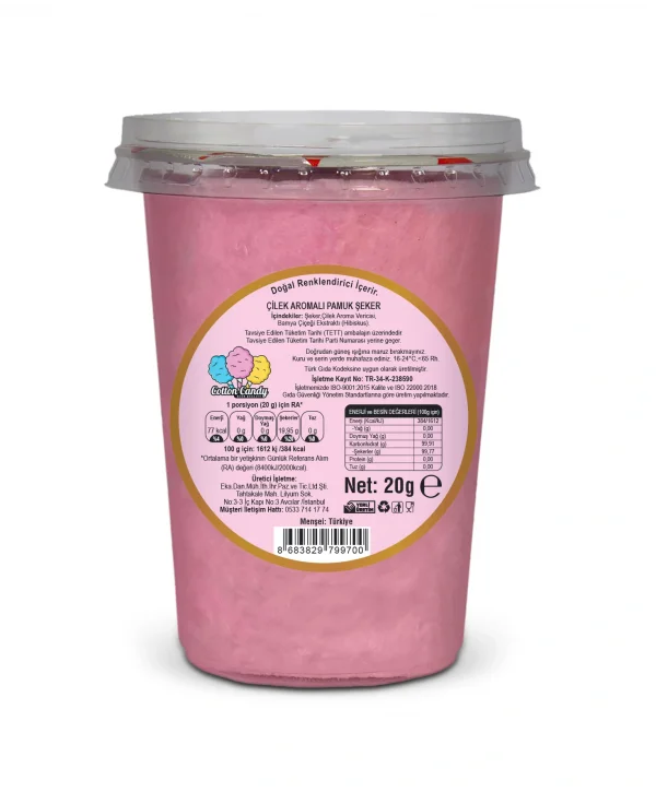 ÇİLEK AROMALI GURME PAMUK ŞEKER