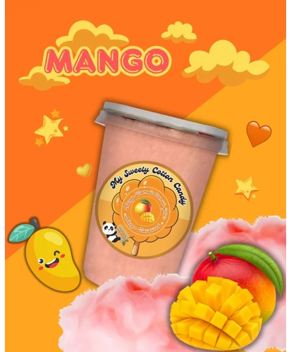 ÇİLEK, MANGO, TUTTİ FRUTTİ AROMALI 3LÜ GURME PAMUK ŞEKERLER