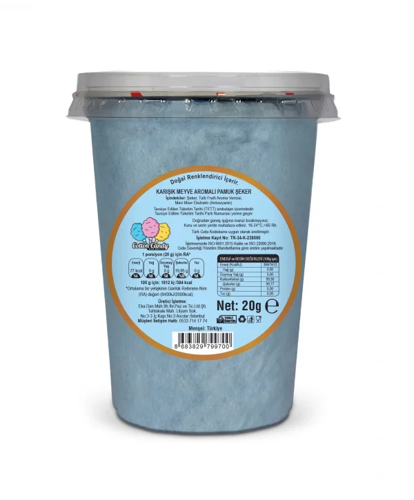 TUTTİ FRUTTİ AROMALI GURME PAMUK ŞEKER