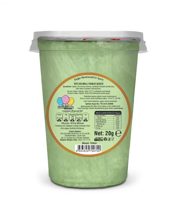 KİVİ AROMALI GURME PAMUK ŞEKER