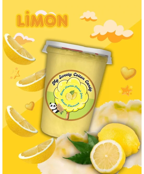 LİMON AROMALI 3LÜ GURME PAMUK ŞEKERLER