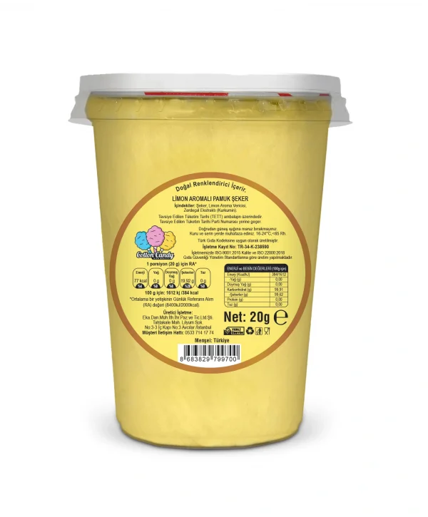 LİMON AROMALI GURME PAMUK ŞEKER
