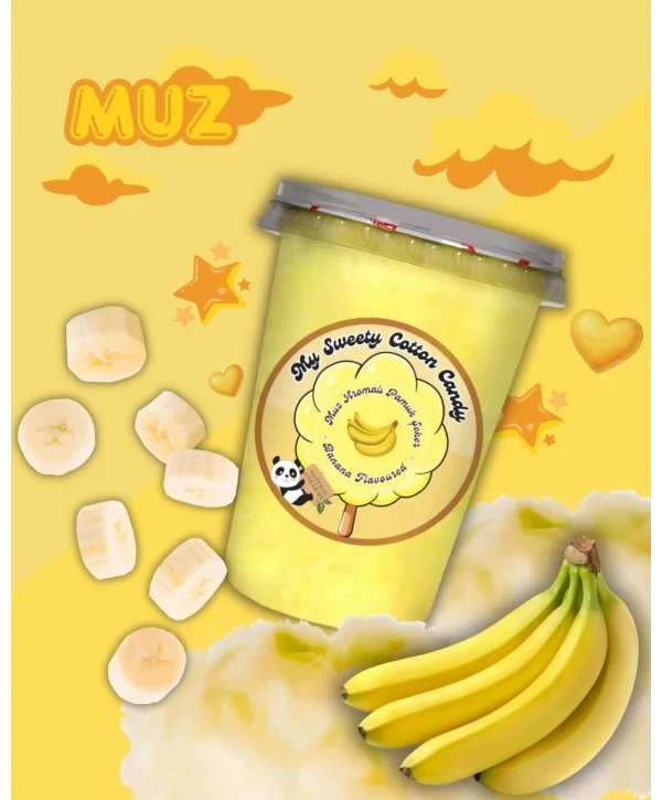 MUZ AROMALI GURME PAMUK ŞEKER