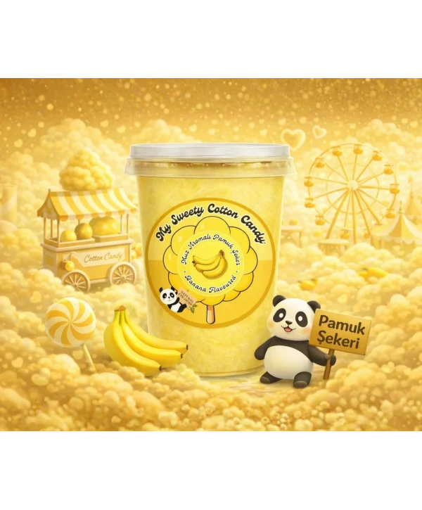 MUZ AROMALI GURME PAMUK ŞEKER