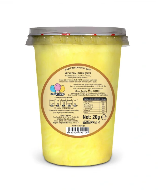MUZ AROMALI GURME PAMUK ŞEKER