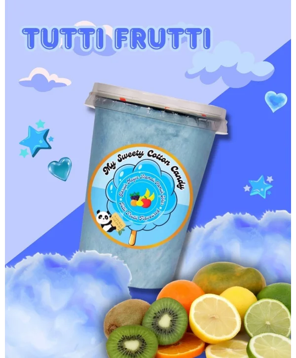 TUTTİ FRUTTİ AROMALI GURME PAMUK ŞEKER