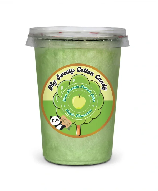 YEŞİL ELMA AROMALI GURME PAMUK ŞEKER