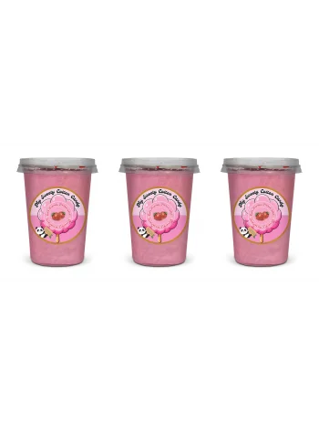 ÇİLEK AROMALI 3LÜ GURME PAMUK ŞEKERLER