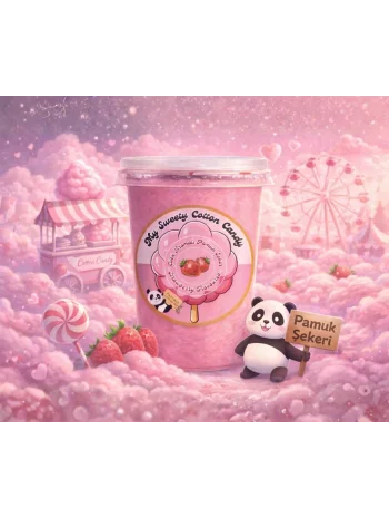 ÇİLEK AROMALI GURME PAMUK ŞEKER