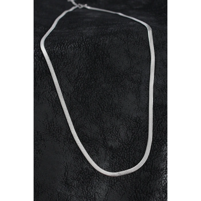 316L Çelik Klasik İtalyan Zincir Model Gümüş Renk Erkek Kolye