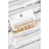 316L Çelik Halka Model Gold Renk 3lü Set Kadın Küpe
