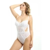 Beyaz Dantelli Bodysuit - 887b