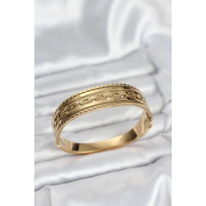 316L Çelik Gold Renk Vintage Model Kadın Kelepçe Bileklik