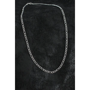 316L Çelik Klasik Figaro Zincir Model Gümüş Renk Erkek Kolye