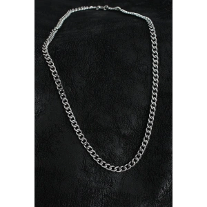 316L Çelik Klasik Zincir Model Gümüş Renk Erkek Kolye