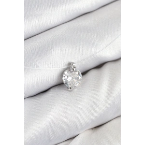 Misineli Zirkon Taşlı Model Gümüş Renk Hayalet Kolye