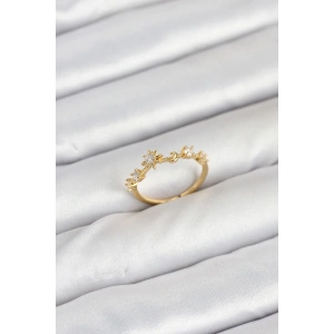 Pirinç Gold Renk Manifest Kadın Yüzük