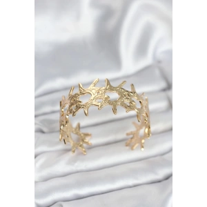 Pirinç Gold Renk Vintage Kadın Bileklik