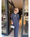 Kuşlu Bymn Takım İndigo