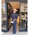 Kuşlu Bymn Takım İndigo