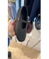 Örgü Detaylı Bttga Babet Siyah