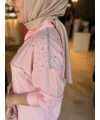 Arkası Yıldızlı Gömlek Pembe